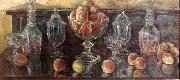 Childe Hassam Still Life with Peaches and Old Glass Sweden oil painting artist